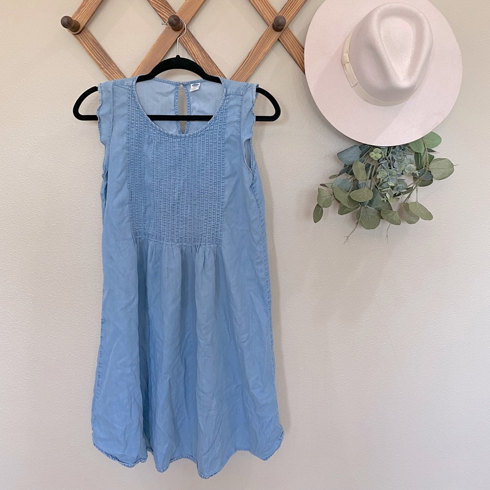 Chambray Sleeveless Dress
